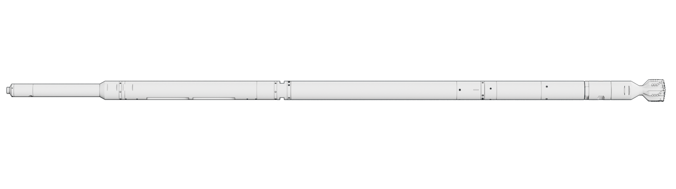 Render of the Well Miller tool designed for scale removal operations in downhole environments.