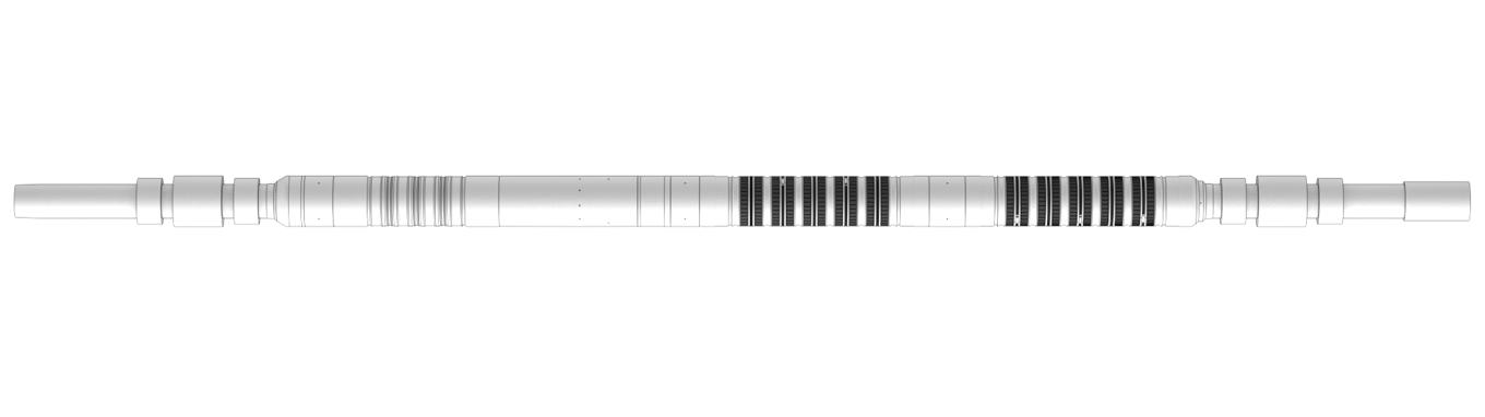 Welltec Expandable Anchor tool shown for cased hole plug applications with detailed metal components and expansion elements visible.