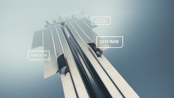 1214 Welltec Annular Barrier (WAB) installed to prevent B annulus pressure build-up in an offshore Turkmenistan well.