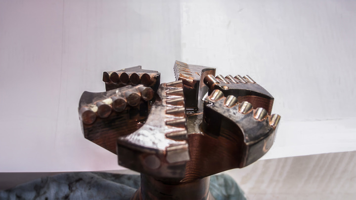 Close up of Well Miller tool used for scale removal, enabling full production restoration in downhole well operations.